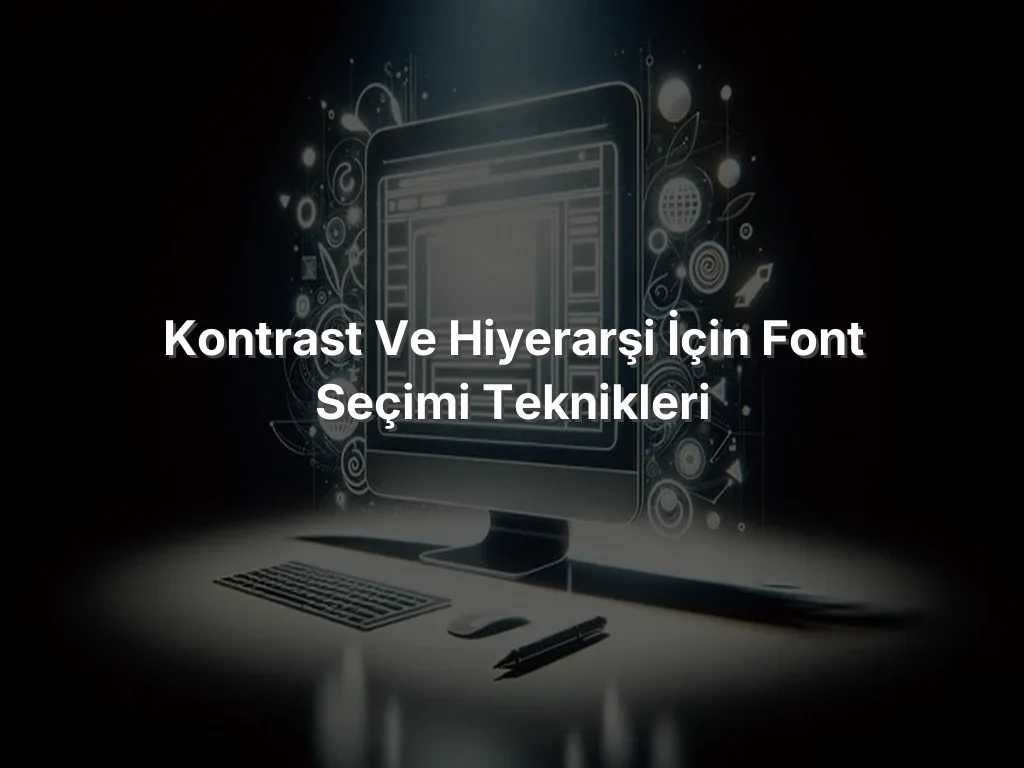Kontrast ve Hiyerarşi İçin Font Seçimi Teknikleri