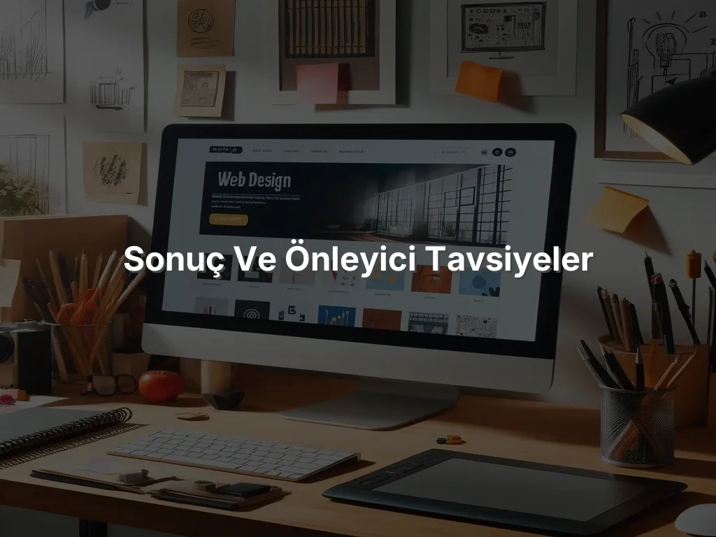 Sonuç ve Önleyici Tavsiyeler
