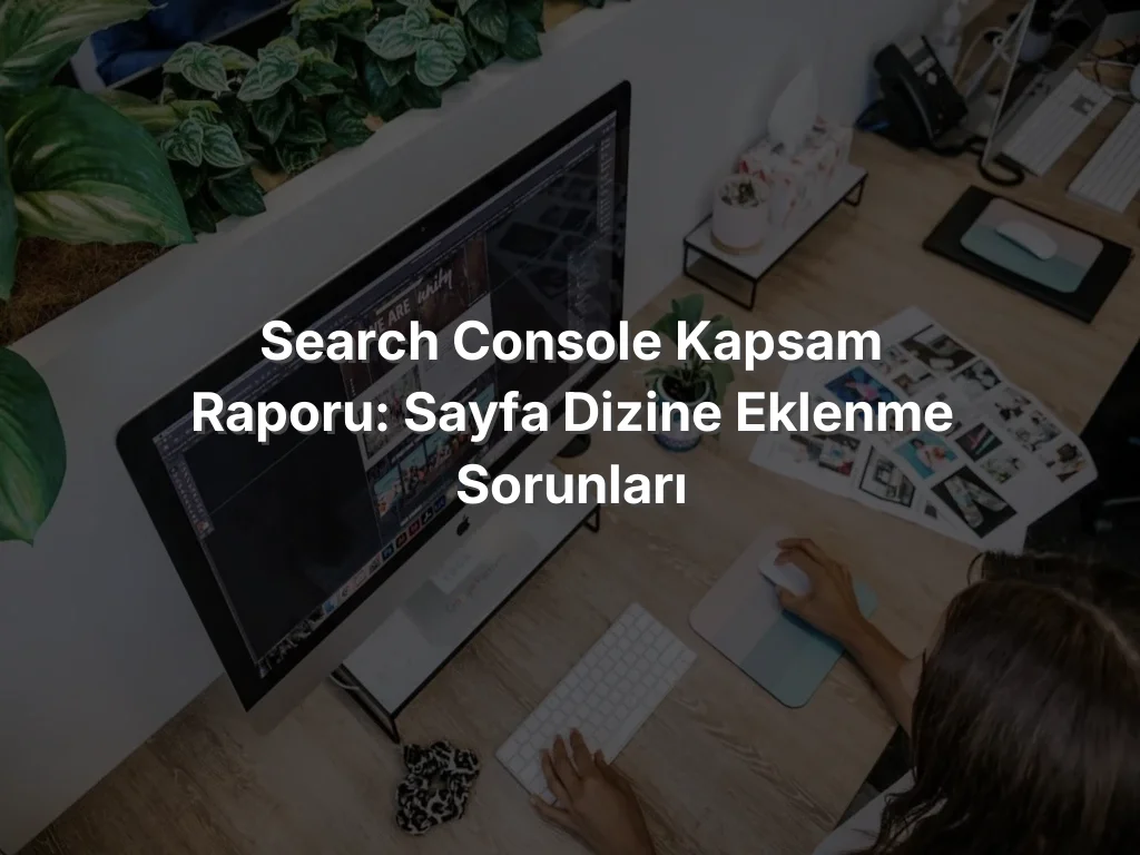 
Search Console Kapsam Raporu: Sayfa Dizine Eklenme Sorunları
