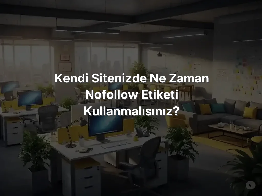 Kendi Sitenizde Ne Zaman Nofollow Etiketi Kullanmalısınız?