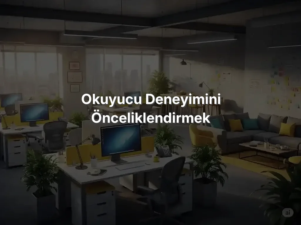 
Okuyucu Deneyimini Önceliklendirmek
