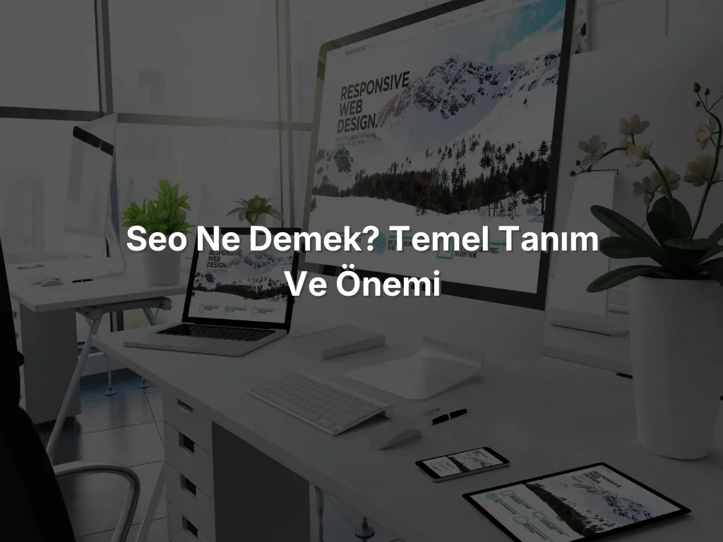 
SEO ne demek? Temel Tanım ve Önemi
