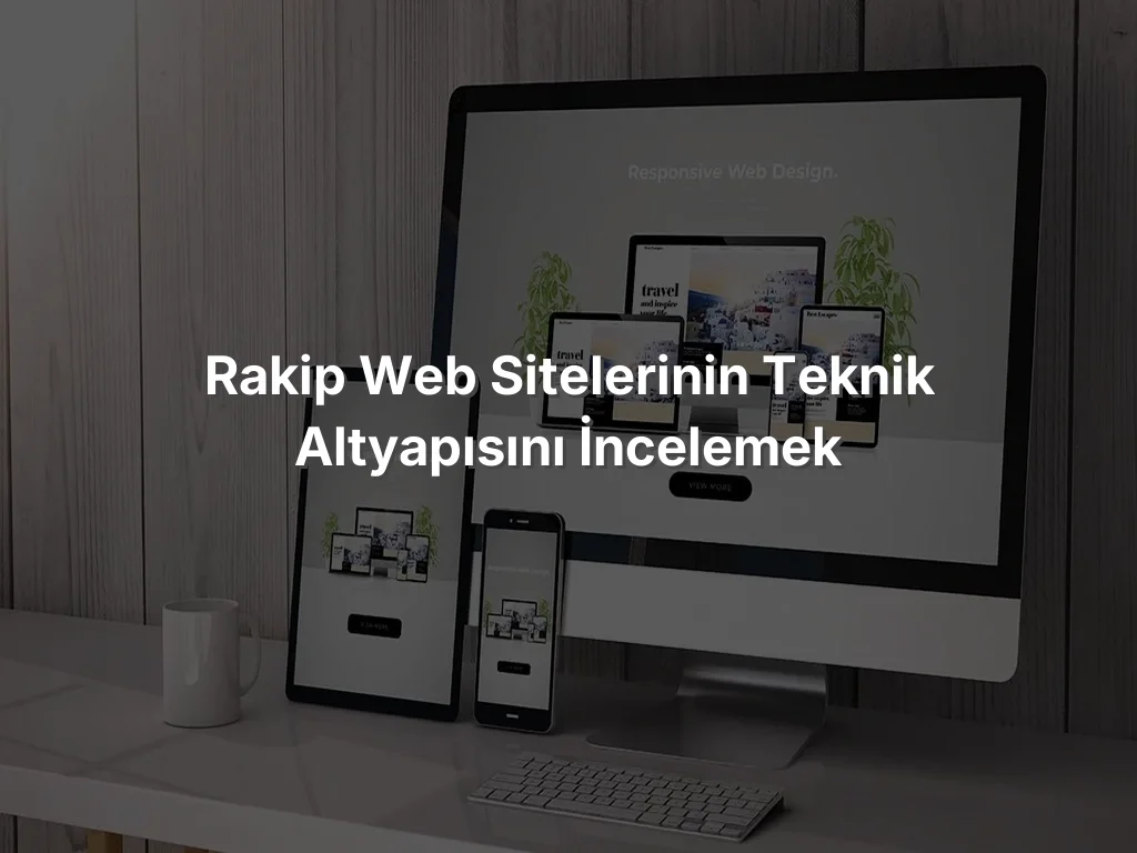 
Rakip Web Sitelerinin Teknik Altyapısını İncelemek
