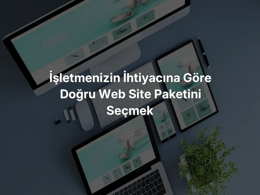 
İşletmenizin İhtiyacına Göre Doğru Web Site Paketini Seçmek
