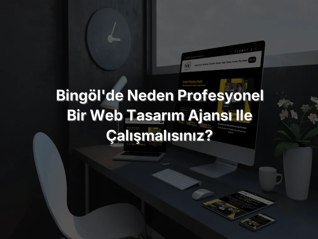 
Bingöl'de Neden Profesyonel Bir Web Tasarım Ajansı ile Çalışmalısınız?
