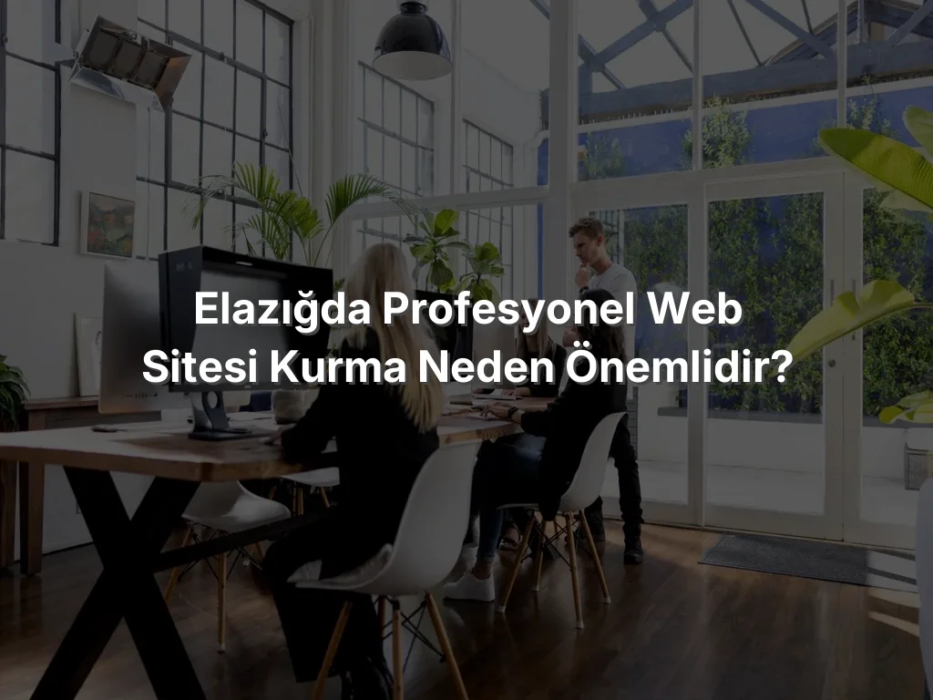 
Elazığda Profesyonel Web Sitesi Kurma Neden Önemlidir?
