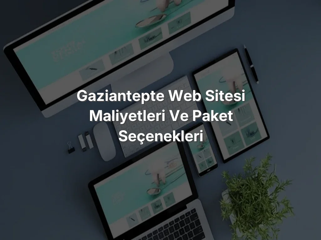 
Gaziantepte Web Sitesi Maliyetleri ve Paket Seçenekleri
